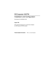 Digital Equipment DECrepeater 900TM Installation And Configuration Manual