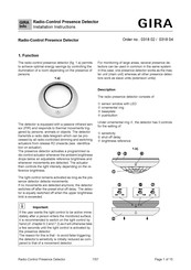 GIRA 0318 02 Installation Instructions Manual