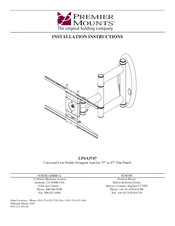 Premier Mounts LPSA3747 Installation Instructions Manual