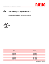 Riello RLS 68/E Installation, Use And Maintenance Instructions