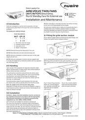 NuAire AVTCP Series Installation And Maintenance Manual