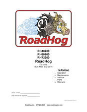 RoadHog RH72200 Manual