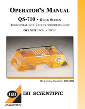 Ibi QS-710 Operator's Manual