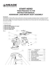 Meade LX850 Instruction Manual
