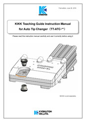 KYOKUTOH KIKK Series Teaching Manual Instruction Manual