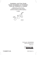 Kohler K-10269 Installation And Care Manual