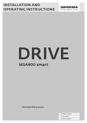 Siegenia MSA400 smart Installation And Operating Instructions Manual