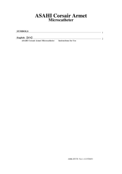 ASAHI Corsair Armet Instructions For Use Manual