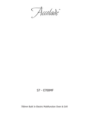 Stoves Accolade S7 - E450MF Manual