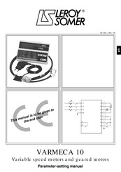 Leroy Somer VARMECA 10 Parameter-Setting Manual