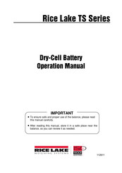 Rice Lake TS Series Operation Manual