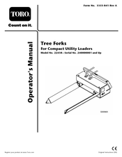 Toro Tree Forks 22438 Original Instructions Manual