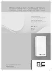 Austria Email EKH-S Series Operating And Mounting Instructions Manual
