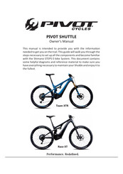PIVOT cycles Shuttle Race XT Owner's Manual