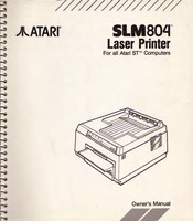 Atari SLM804 Series Owner's Manual