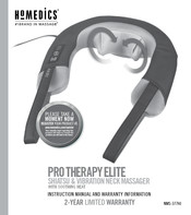 HoMedics PRO THERAPY ELITE NMS-377HJ Instruction Manual And  Warranty Information