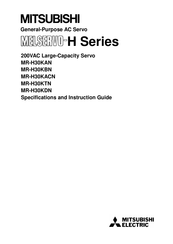 Mitsubishi Electric Melservo-H Series Specifications And Instruction Manual