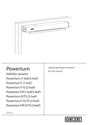 GEZE Powerturn (1-leaf) User Manual
