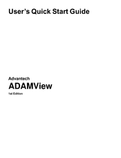 Advantech ADAMView Quick Start Manual