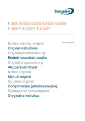 Dustcontrol S 21000 Original Instructions Manual