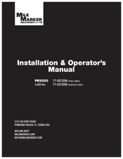 Mile Marker PE5000 Installation & Operator's Manual