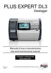 Pego PLUS EXPERT DL3 Use And Maintenance Manual