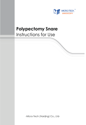 Micro-Tech Polypectomy Snare Instructions For Use Manual