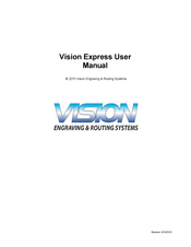 Vision Engraving & Routing Systems Express User Manual