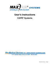 Max-Air Systems CAPR User Instructions