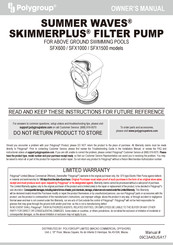 Polygroup Limited Ummer Waves Skimmerplus Sfx1500 Manuals Manualslib