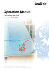 Brother 882-W82 Operation Manual