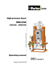 Parker HDK-CNG 250/250 Operating Manual
