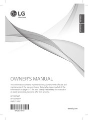 LG VWP2 18NT Series Owner's Manual