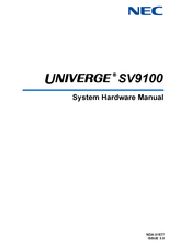 Nec Univerge SV9100 System Hardware Manual