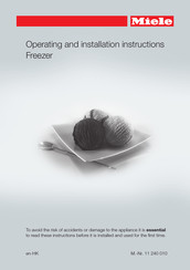 Miele FNS 28463 E ed/cs Operating And Installation Instructions