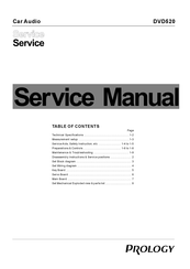 Prology DVD520 Service Manual