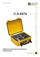 Chauvin Arnoux C.A 6474 User Manual