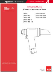Alcoa Huck 2600-16 Instruction Manual