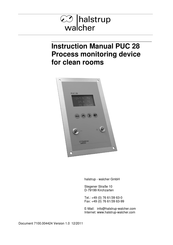 Halstrup-Walcher PUC 28 Instruction Manual