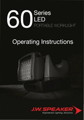 J.W. Speaker 60 LED Series Operating Instructions Manual