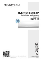 mundoclima MUPR-09-H7 Installation And Owner's Manual