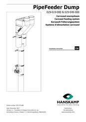 Hanskamp PipeFeeder Dump Installation Instruction