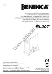 Beninca RI.20T Operating Instructions Manual