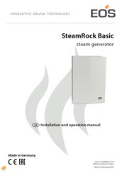 EOS SteamRock Basic Installation And Operation Manual