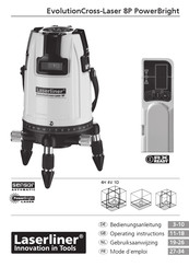 LaserLiner EvolutionCross-Laser 8P PowerBright Operating Instructions Manual