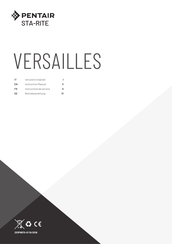 Pentair VERSAILLES 250/10 Instruction Manual
