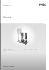 Wilo FLA Series Installation And Operating Instructions Manual