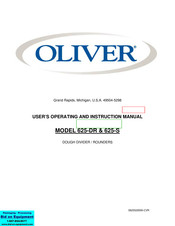 Oliver 625-DR User's Operating And Instruction Manual