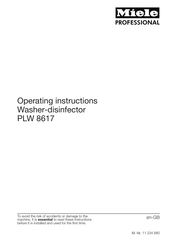 Miele Professional PLW 8617 Operating Instructions Manual
