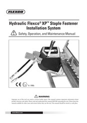 Flexco XP Safety, Operation And Maintenance Manual